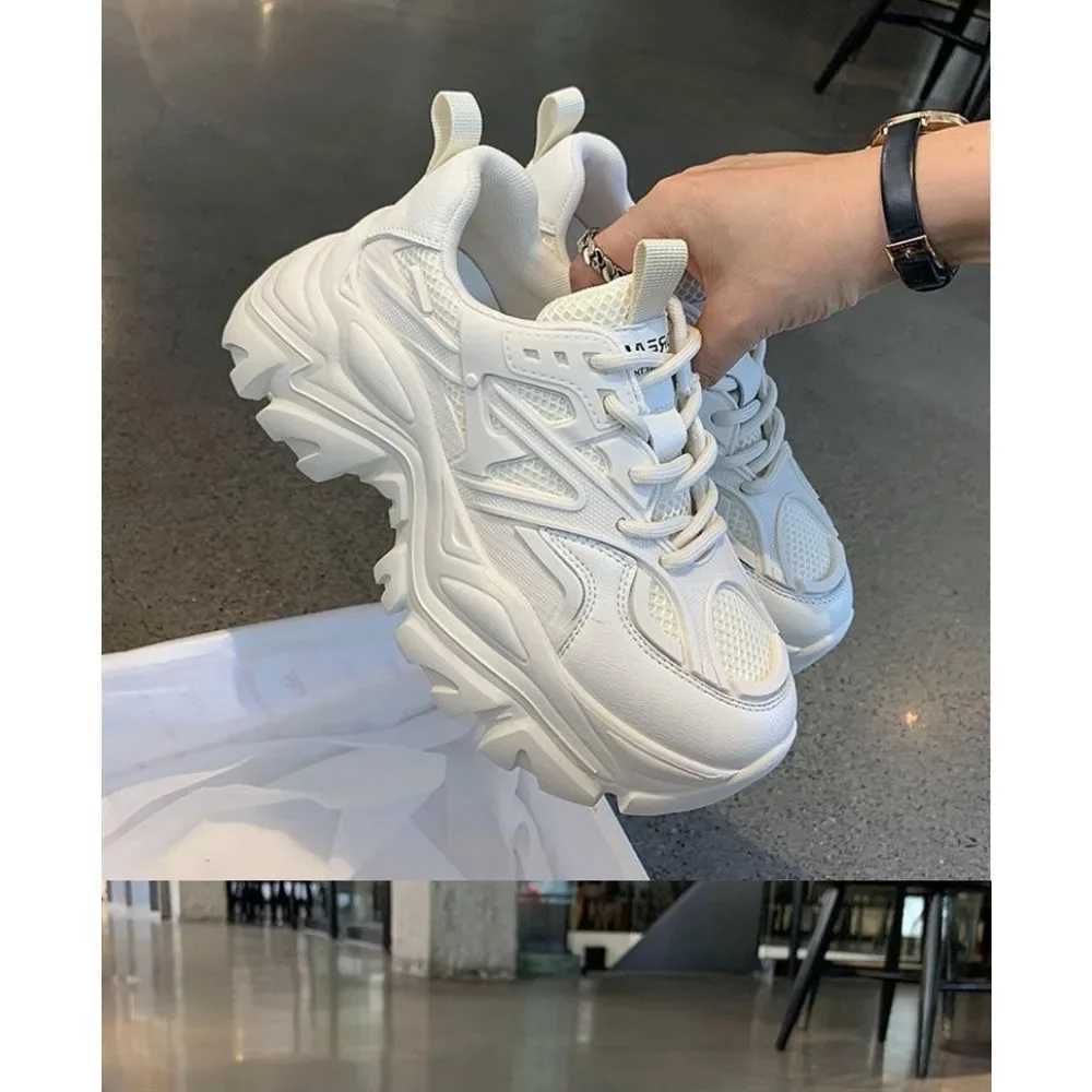 autumn Summer Black Casual Wen Fashion Platform Sport Shoes Wen Chunky Sneakers Wen Mesh Leather Platform designer ShoesC250325