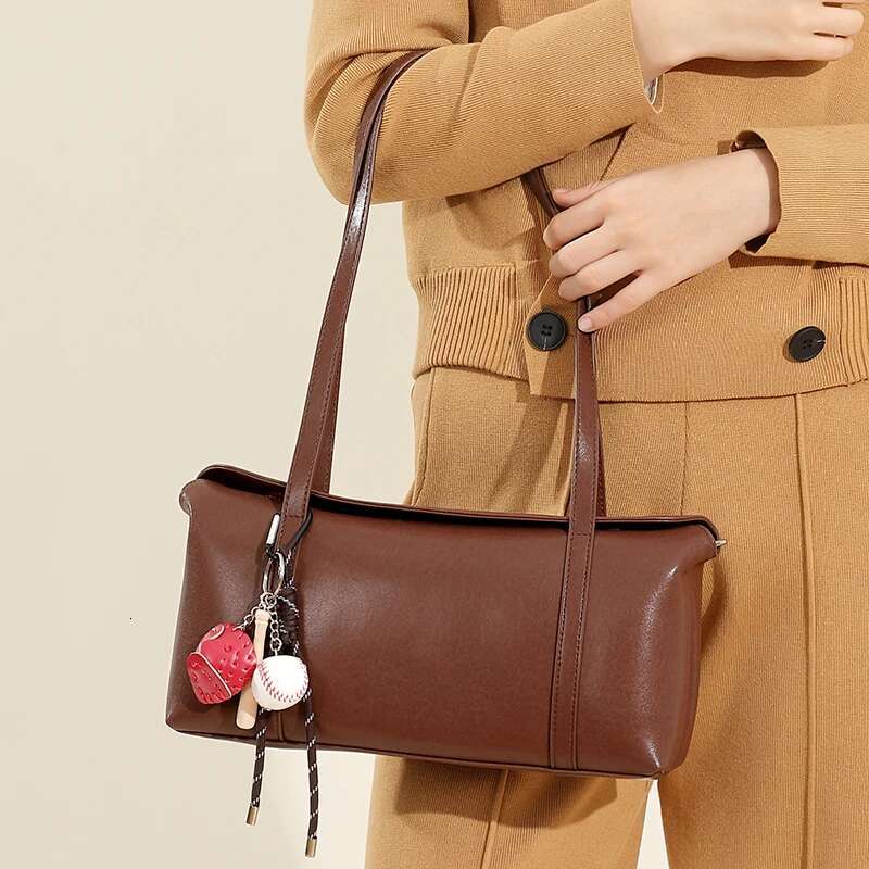 Hifashion Cowhide Genuine Leather Underarm Shoulder Bags For Women New 2025 Trend Designer Crossbody Purses Tote Ladies Handbags
