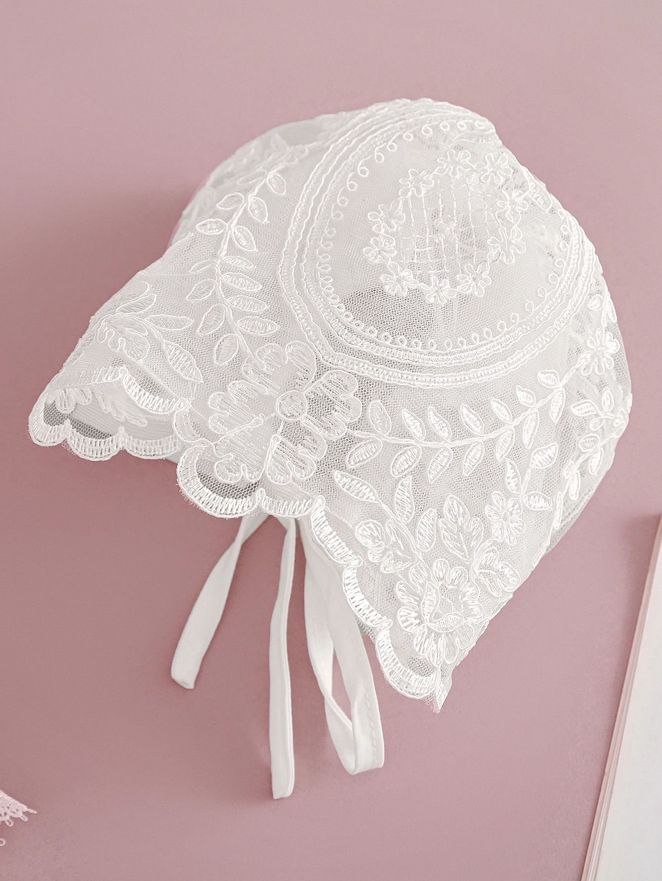 Baby Girls High-quality Embroidered Long White Christening Dress with Little Gauze Dress 250325