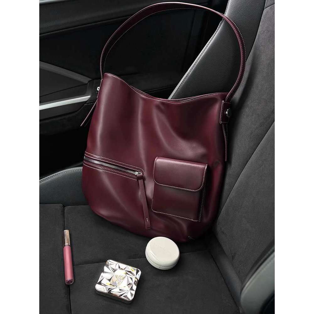 Women's Bags Women's Bags This Year, Popular Red Tote Women Is The New High-End Style, With A Large Capacity Single Shoulder Underarm Bag Fo