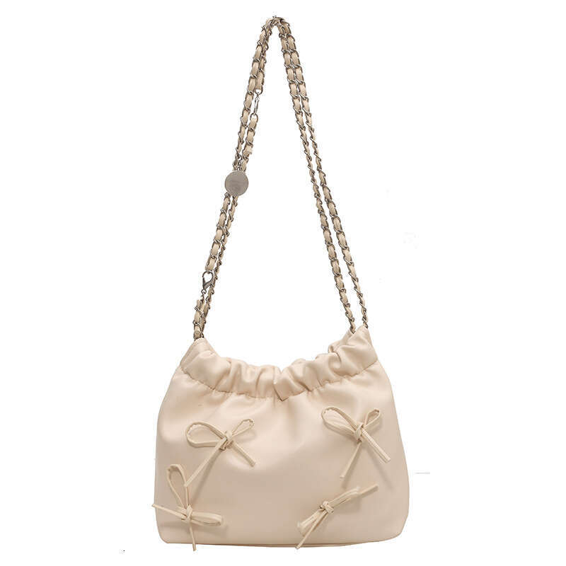 ac French niche pleated design portable small for women 2023 new summer minimalist bucket fashion crossbody bag