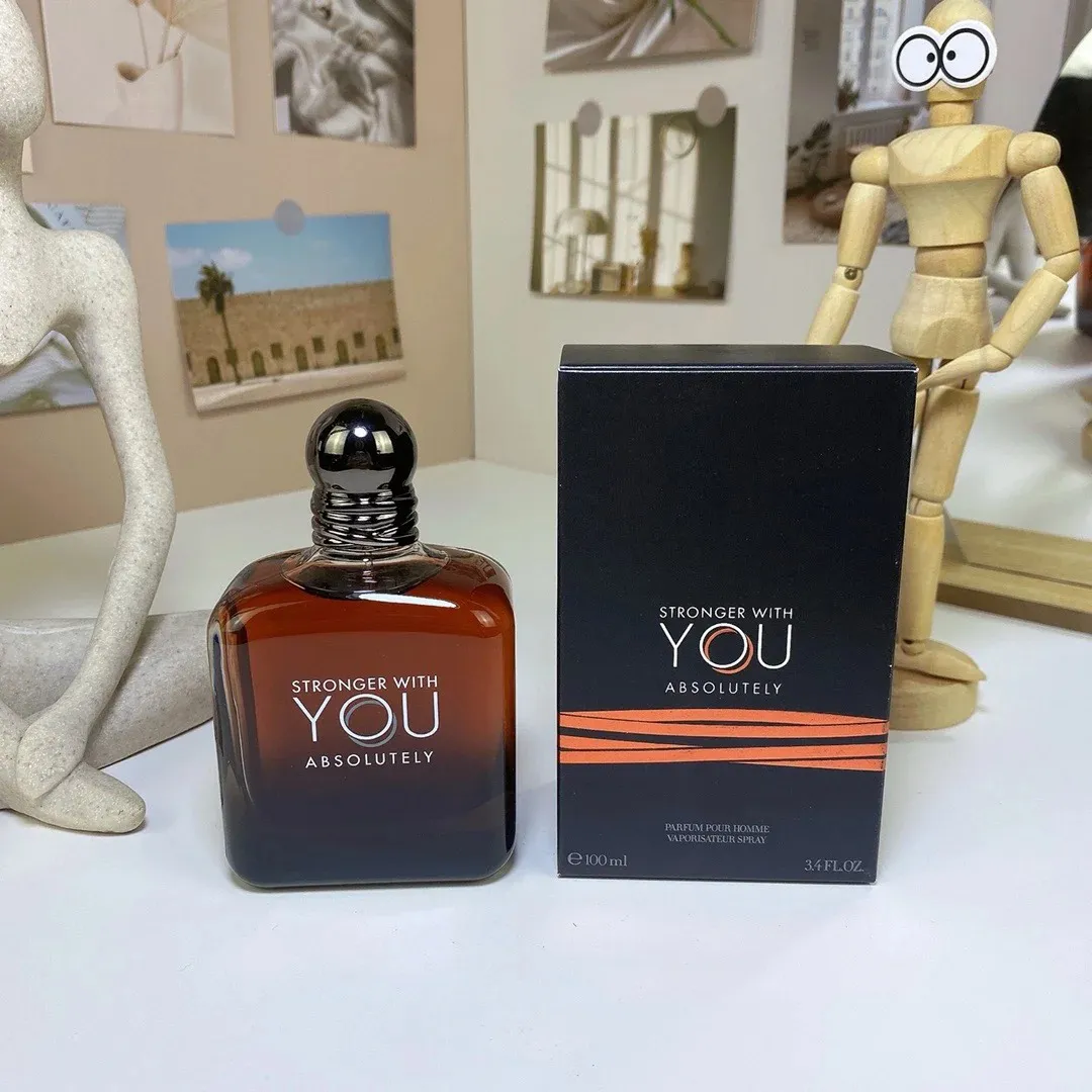 Men Stronger With You Absolutely Perfume Fragrance Intense Tobacco Eau De Parfum Long Lasting Brand Man Cologne Spray ast Ship High Quality 100ml EDP 3.3OZ