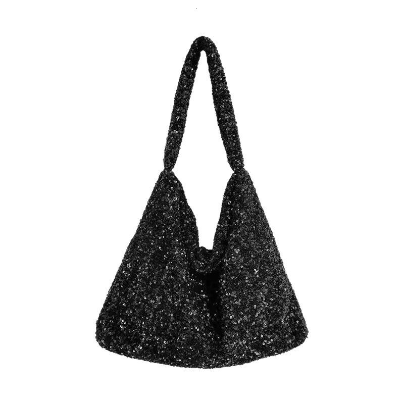Spring And Summer New French Sequin Large Capacity Fashion Tote Bag Ins Style Niche Design Full Of Star Shoulder Bag Designer Bag for Women