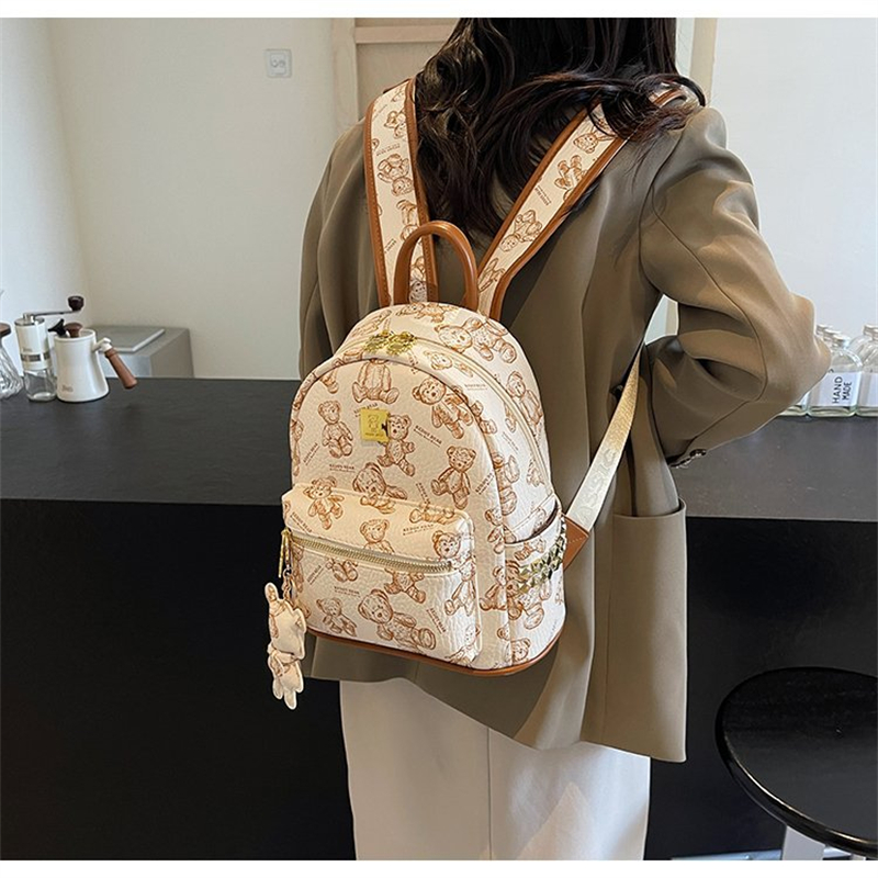 free shipping hot 3 designer Backpack Style for woman new Fashion Bags Cartoon black pink packet