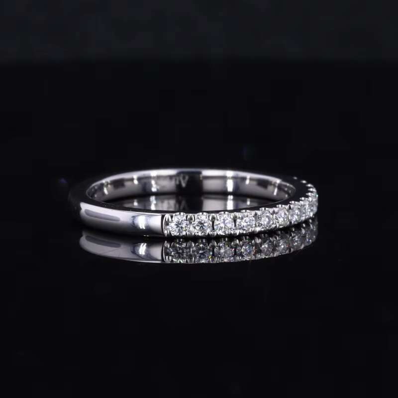 Factory Wholesale Handmade Wedding Band Classic Design Jewelry 18K Gold Lab Grown Diamond Jewelry Women Real Moissanite Ring