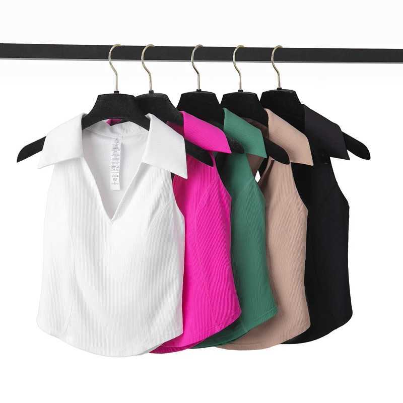 Womens two-piece yoga set solid color gym top-level tennis and skiing sportswear breathable quick drying sportswear W250326