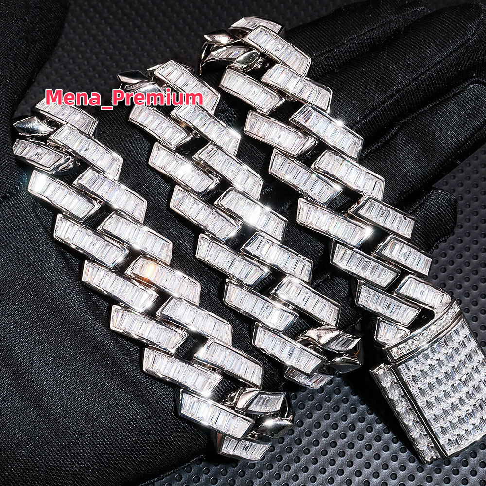 925silver Inlaid Mosan Diamond Light Luxury High-End 21MM Hot Selling Necklaces in Europe and America