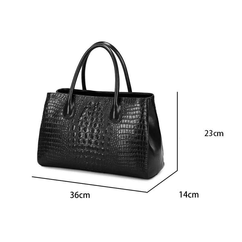 Cowhide Leather Handbag Large Capacity Casual Shopping Single Shoulder Crossbody Retro Women Briefcase Soft New Designer Bag