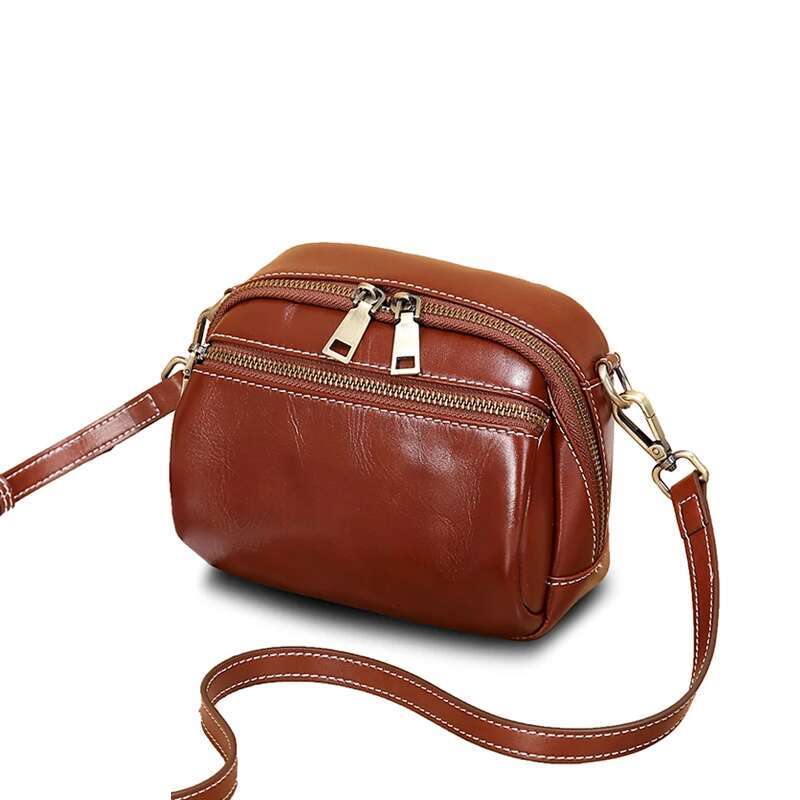 Women Cowhide Small Handbag Popular And Versatile Genuine Leather Women's Bag Ladies Designer Shoulder Crossbody Bags New