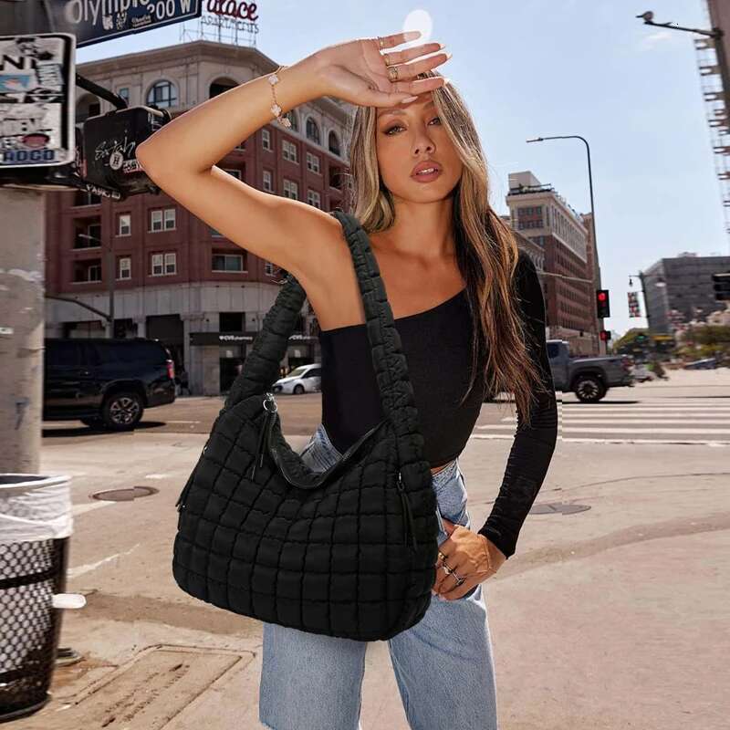 2025 Trend Crossbody For Women Quilted Shoulder Bag Lightweight Padding Cotton Puffy Handbag Hobo
