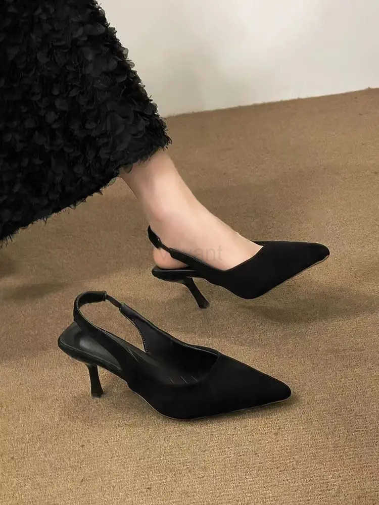 Cusp high-heeled shoes Wan shoes heeled sandals shoes wan Wens sandals Fine and fine Z250326