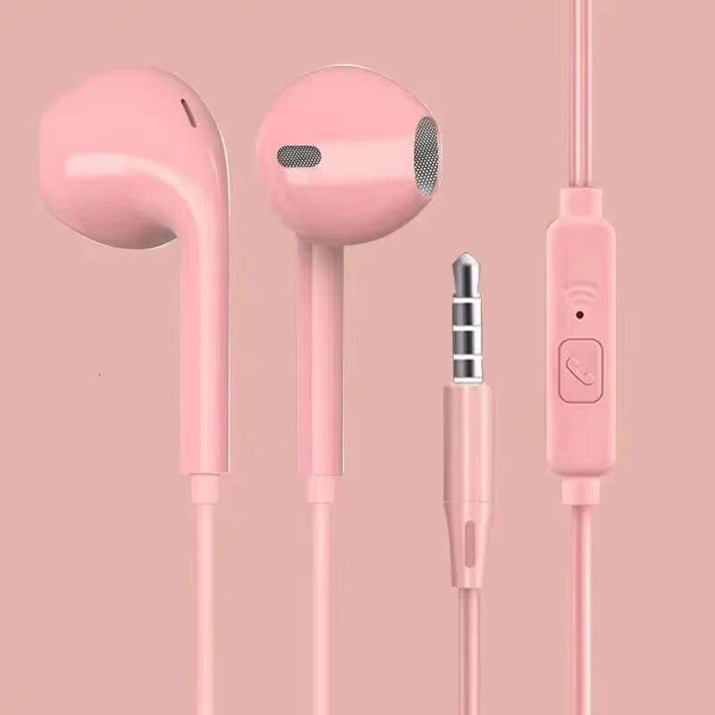 Factory Price Sports Headset Universal Headphones in Ear Mic Stereo Wired Earphones with 3.5mm Plug