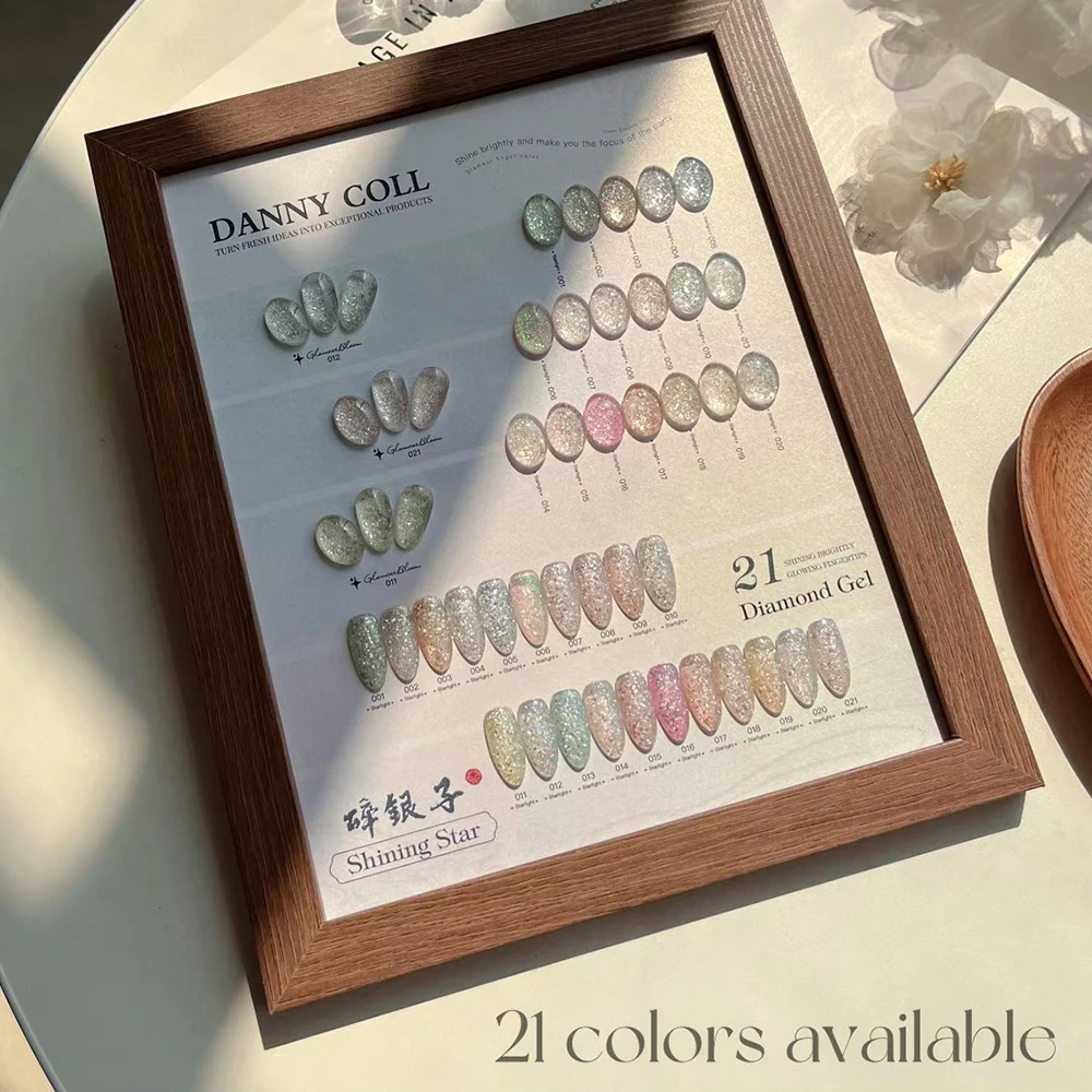 21 Bottles Shining Glitter Gel Nail Polish Set Nail UV Gel Varnish Soak Off Gelpolish LED Gel Varnish Nail Art Lacque Prime 250326