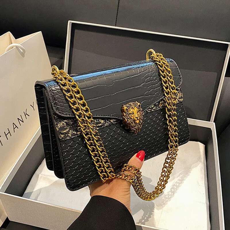 Crocodile Women Crossbody New 2024 Bolsa Feminina Brand Handbag Shoulder Bags Sequined Travel Small Bag And Purse