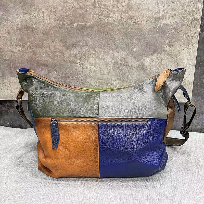 Cowhide Shoulder Messenger Leather Ladies Bag
