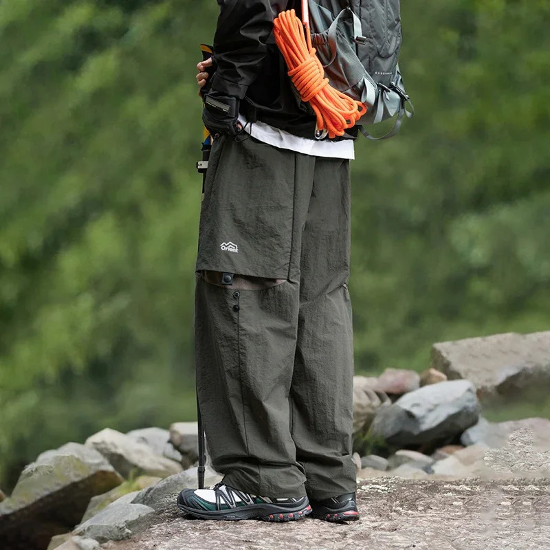 TFETTERS adjustable breathable casual pants for mens outdoor spring and summer mens cargo pants water tight 250324