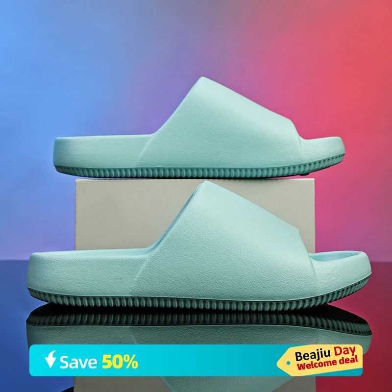 Large size 47 summer slider mens and womens EVA soft soled indoor slider sandals lightweight beach shoes mens slider flip coverXJ250326