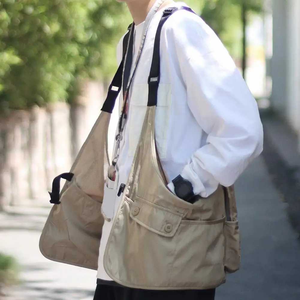 Luggage vest hip-hop style adjustable shoulder strap design pocket size mens waist coat unisex sports vest T250326