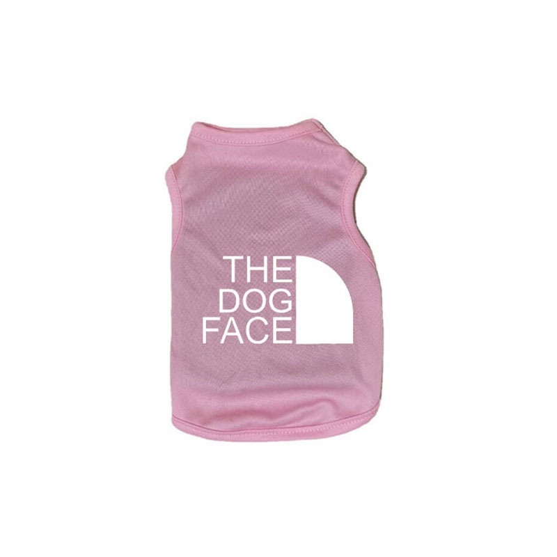 Soft Lightweight Cotton Dog Clothes with 'The Dog Face' Print Small and Medium Breeds, Perfect for Everyday Wear, Comfortable and Breathable
