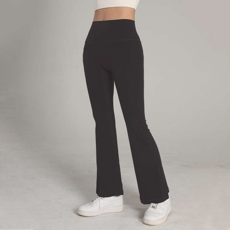 Women Yoga Pants High End Nude Yoga Micro Flared Women High Waisted Sports Tight Fitting Pilates Hip Lifting Slimming Fitness Pants For Outdoor Wear