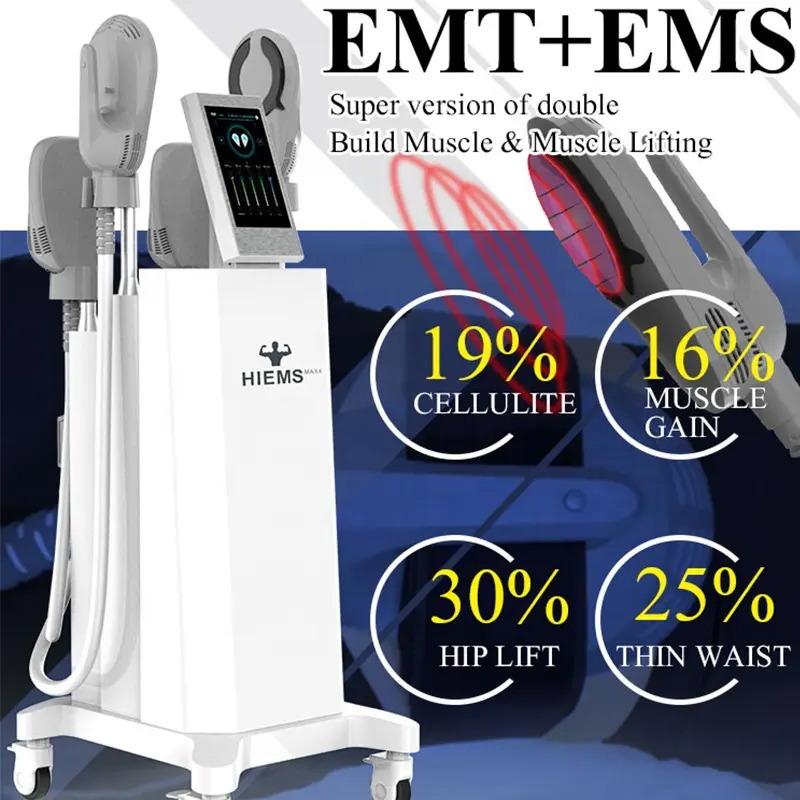 Professional EMT+EMS Hiemt RF Body Slimming Fat Dissolving Muscle Electromagnetic Stimulation Fat Removal Body Shaping 13 Tesla Powerful EMS Machine