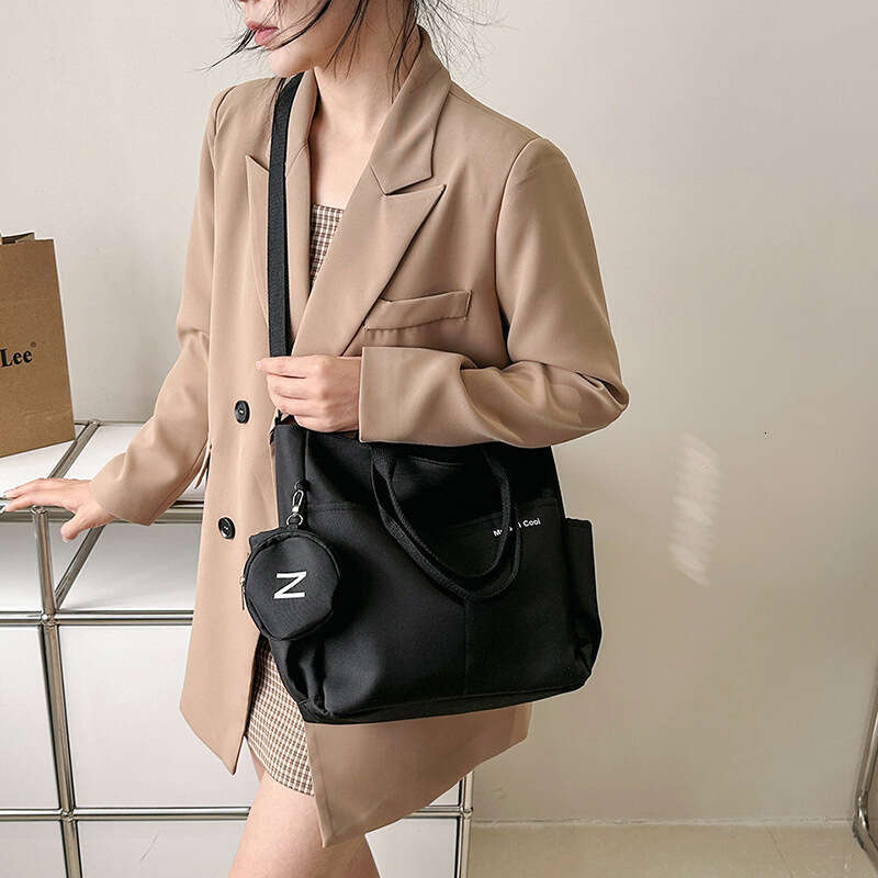 Oxford cloth waterproof shoulder large capacity tote crossbody bag, university computer version, student class backpack, multifunctional