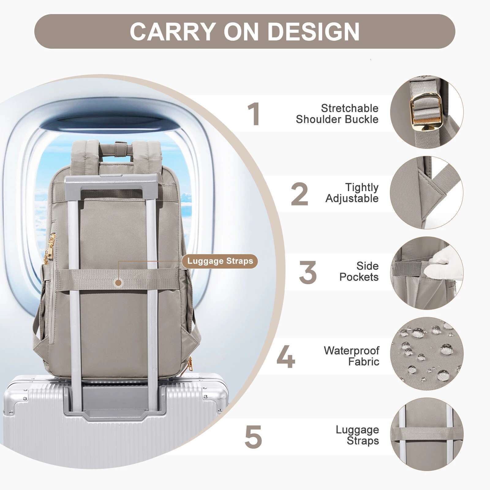 Ryanair 40X20x25 Travel Carry-Ons Leisure Hand Lage Fashion Backpack Laptop Bag Women, Gifts For Women