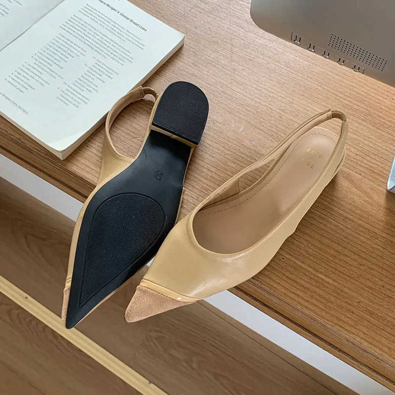 Luxury Footwear Slip On Wen Flats Sandals Shoes Casual Fem Pointed Toe Fashion Shallow Ladies Flats Sandals Shoes Z250326