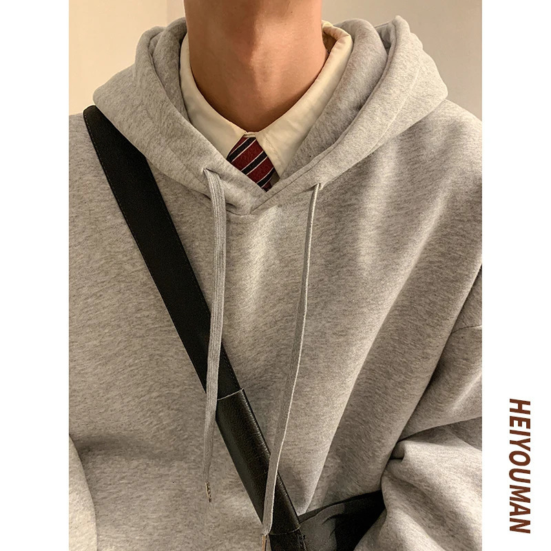 6-Color Spring and Autumn Mens Hoodie Harajuku Fashion Casual Super Large Hoodie Couple Loose Hoodie Sportswear 250324