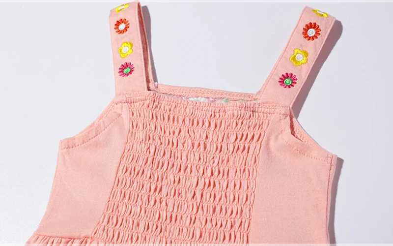 Little Maven 2025 baby girl casual clothing cotton cute childrens summer dress for children aged 2 to 7 W250326