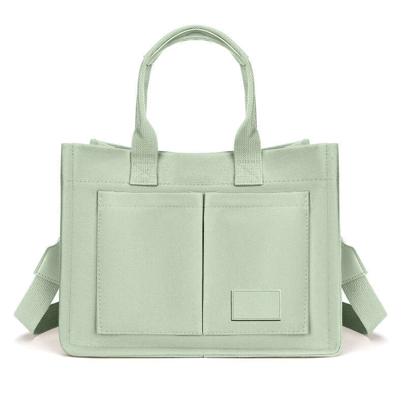 d6 New Casual Handheld Canvas Shoulder Large Capacity Multi layered Women's Crossbody Bag