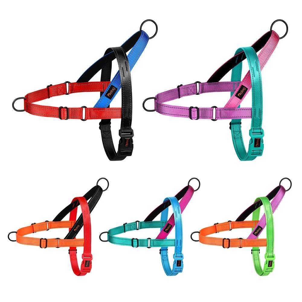 Reflective Nylon Dog Strap Adjustable Pet Dog Training Strap No Pull Pet Puppy Bullfighting Walking Vest X250326