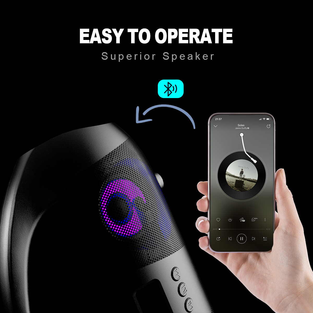 USA STOCK ESEEKGO ES-SP02 High Power Outdoor Wireless Speaker With Retail Package ship in 2 days