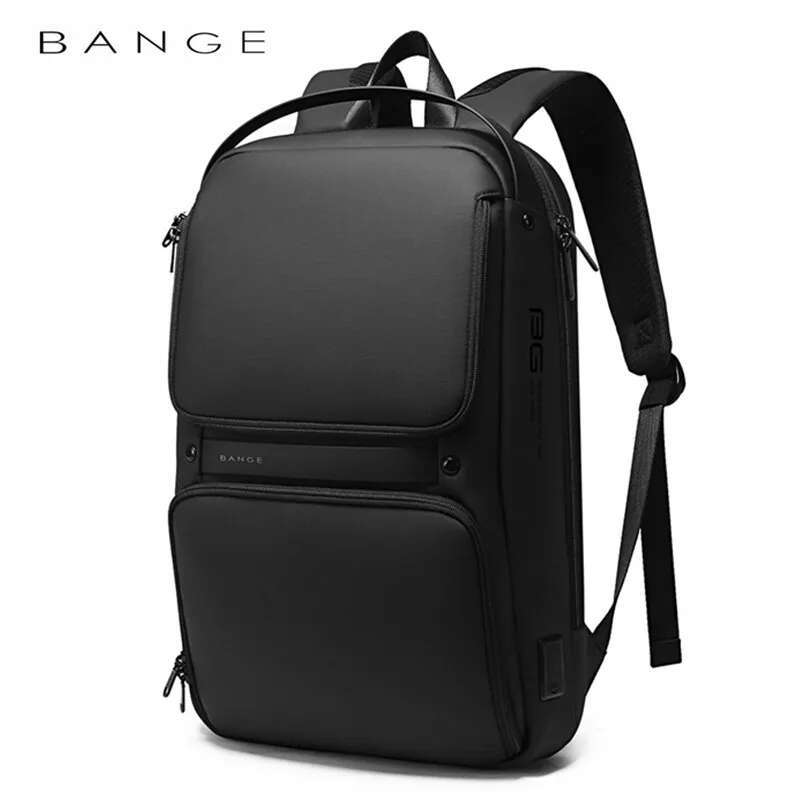 BANGE Original Unique Design Multi-Layer Space Business Backpacks Men Teenage USB External Charge 15.6 Laptop Traval Backpack
