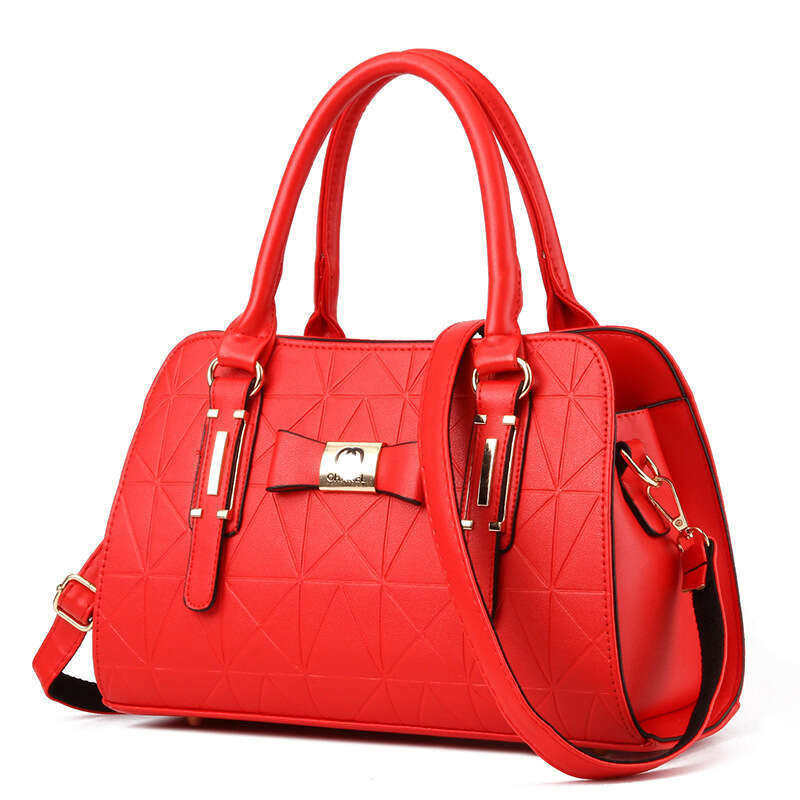 Butterfly Knot Women's 2025 New Fashionable Embossed Handheld Large Capacity Shoulder Bag