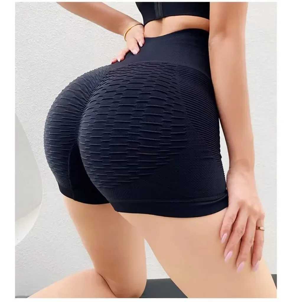 Womens sports shorts high waisted push up training boots short sexy abdominal control yoga tight fitting seamless fitness hip lifting sportswear W2503