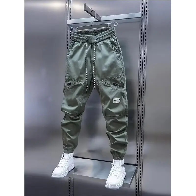 Mens harem pants mens breathable clothing 2024 casual straight 250326