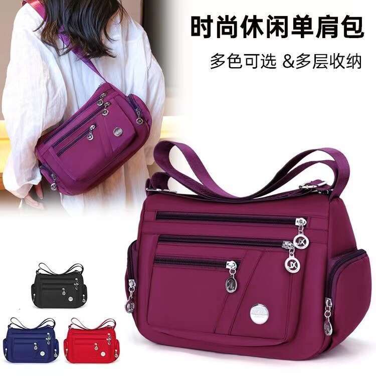 Women's with multiple compartments, women's crossbody bag, new model for middle-aged elderly mothers, lightweight and casual single shoulder