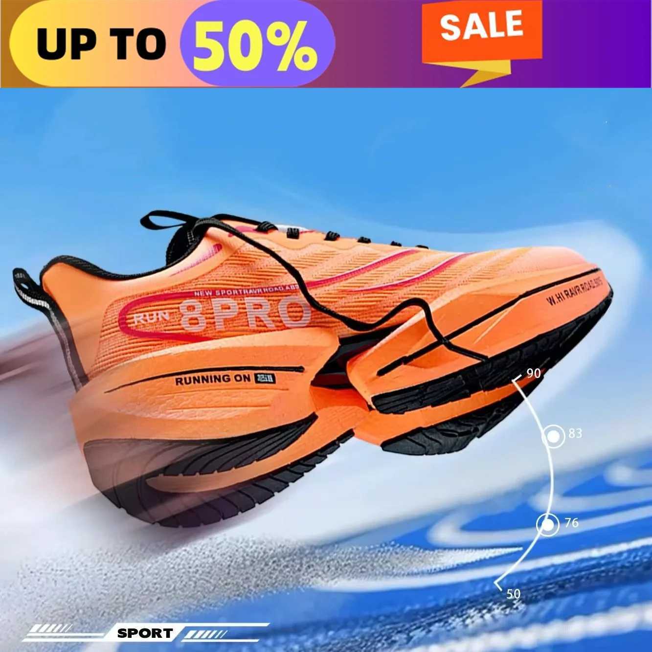 Running Shoes Carbon Plate Marathon Men Sport Tenis Breathable Wens Cfortable Athletic Nonskid Casual Sneakers Air CushionC250325