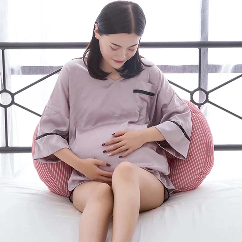 Multi-function U Shape Pregnant Women Sleeping Support Pillow Bamboo Fiber Cotton Side Sleepers Pregnancy Body Pillows For Mater 250326