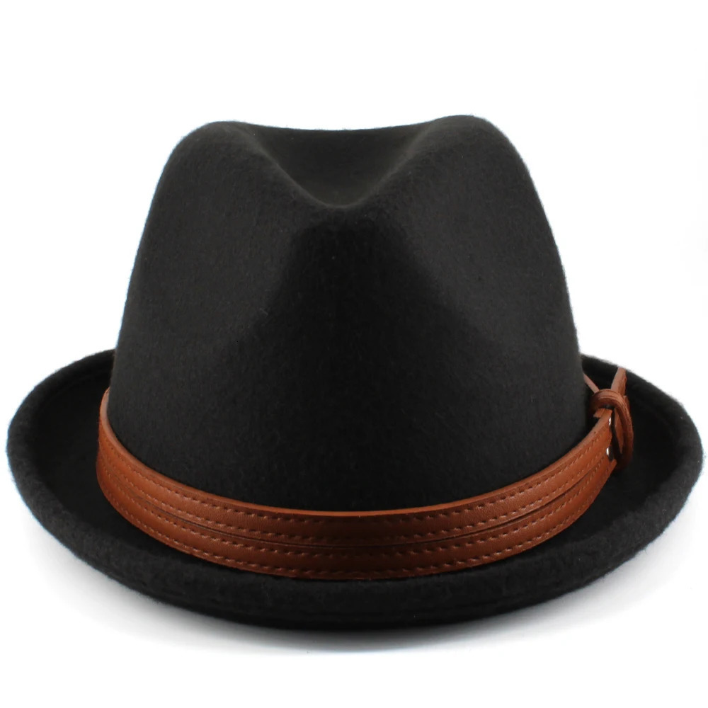 Womens wool classic retro Fedora hat Trilby Jazz Sunhat street style hat party travel outdoor size US 7 1/8 UK M 250325