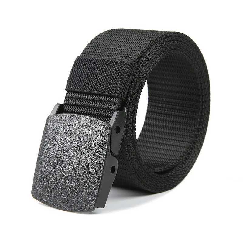 110/120/130/140cm automatic buckle nylon womens belt outdoor hunting multifunctional canvas sports belt W250326