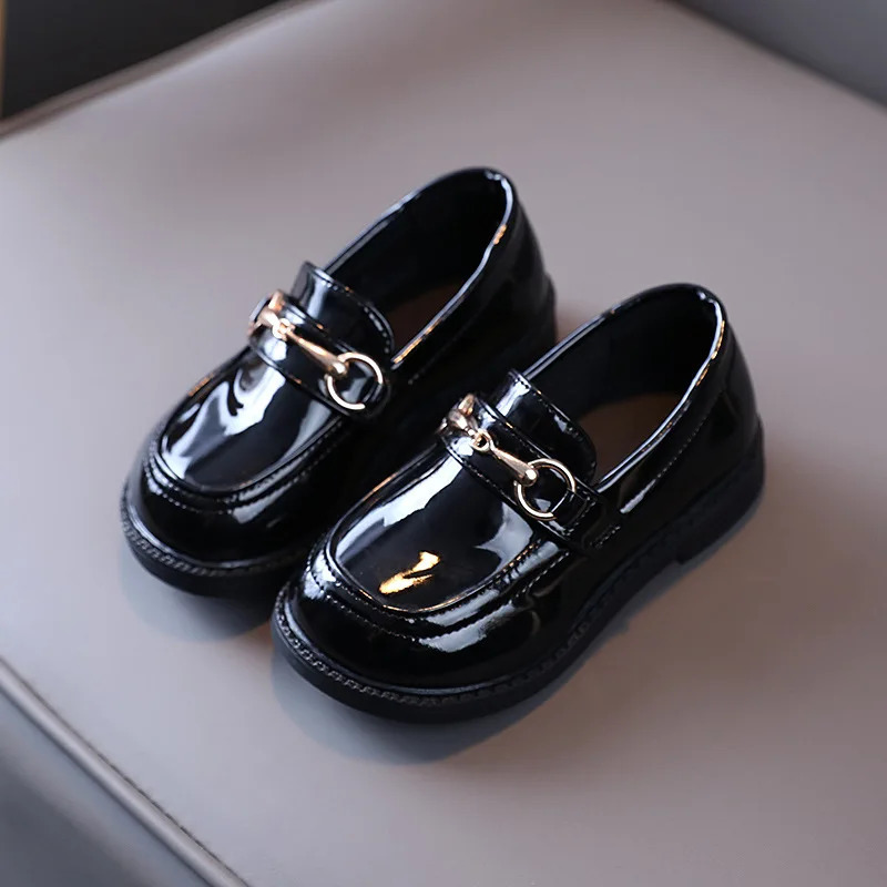 Girl Shoe Fashion Flats for children casUAl Kid Shoe comFORTable PU Leather Shoes Boys Girl Kid candy Loafers Flat Boy Shoe 250326