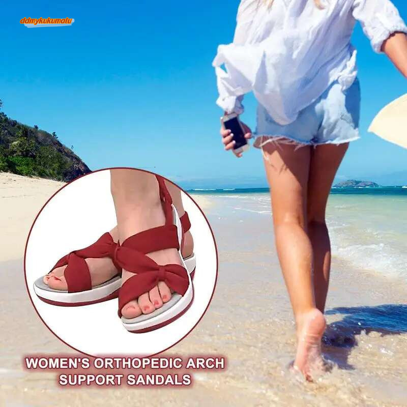 Women's Orthopedic Arch Support Summer Beach Sandals Dress Shoes Comfortable ddmykukumalu