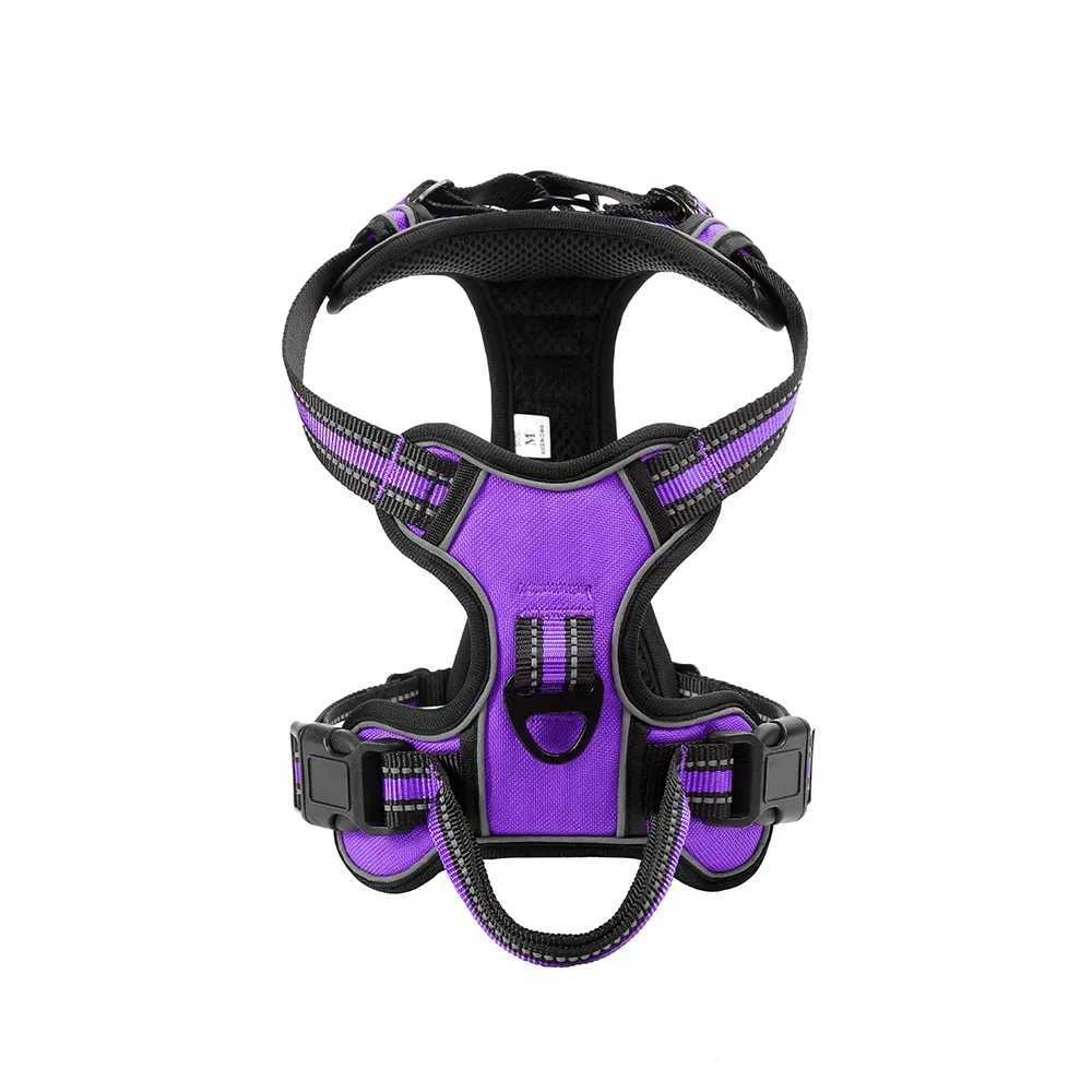 Adjustable nylon dog harness vest reflective soft breathable no pull dog harness pet harness X250326