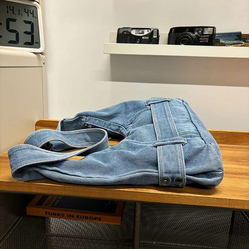 Designer Denim Shoulder Women Fashion Canvas Female 100% Cotton Casual Totes New In 2025 Vintage Cloth Crossbody Bags
