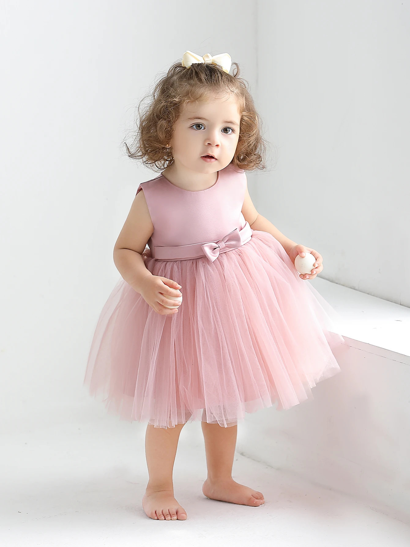 First Birthday Outfit Girl Party Wear Gowns for Girls 12 to 18 Months Baby Girl Dress Baby Christening Gown 250325
