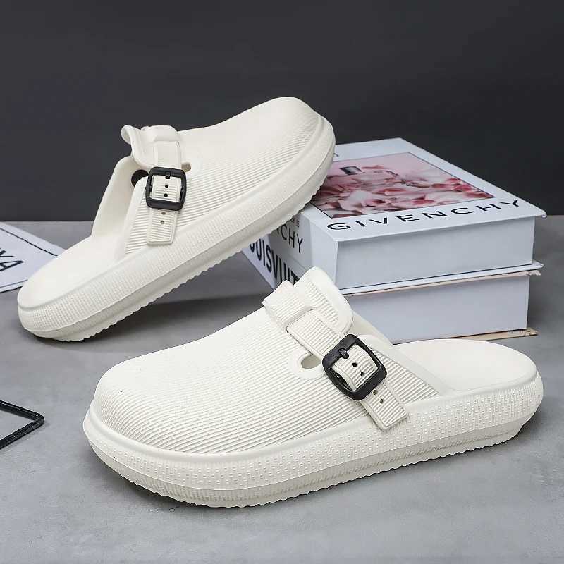 Man Slippers N-slip Beach Garden Flat Sandals Eva Slides Women Men Shoes Casual Flip-flops Unisex Sandalias BRIKEN Size36-45XJ250326