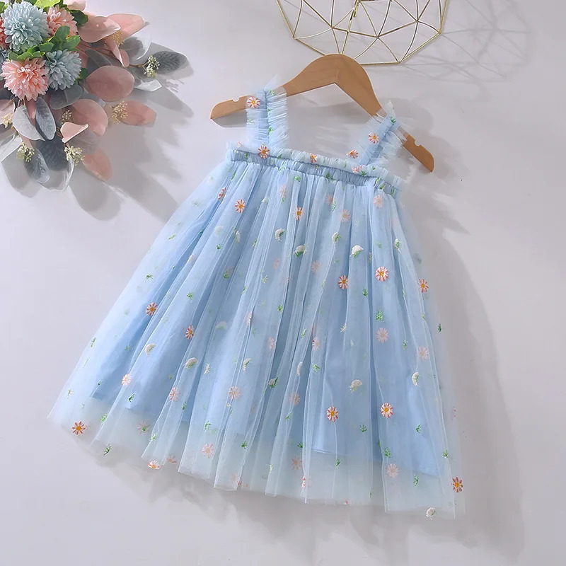 Embroidery Baby Girl Dress 5 Piece Set Summer Fashion Baby Girl Clothes Quality Fabric Baby Dresses Princess Party Frock 250325