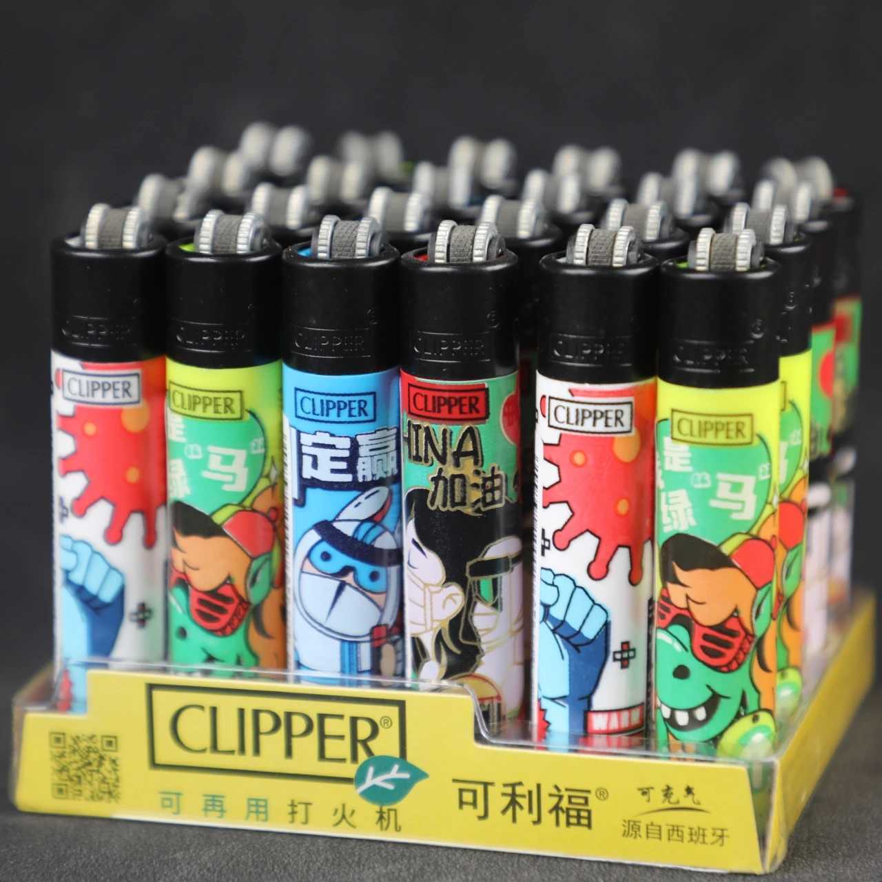 2024 Clipper Lighter Explosion proof Nylon Lighter Butane Gas Grinding Wheel Lighter Windproof Smoking Accessories Mens GiftC250326